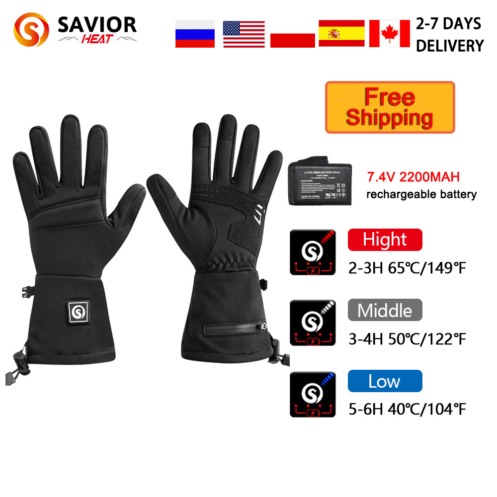 Motorcycle Glove Knuckle - سنو دير S18 الشتاء قفازات ساخنة