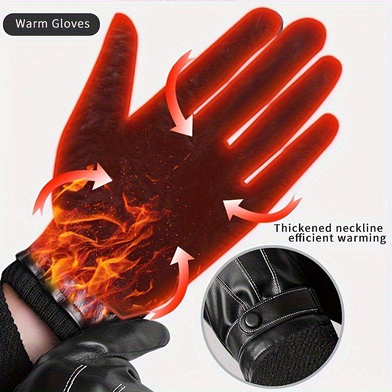 1 زوج قفازات الشتاء الدافئة ال - مراجعة Leather Driving Glove وسعره