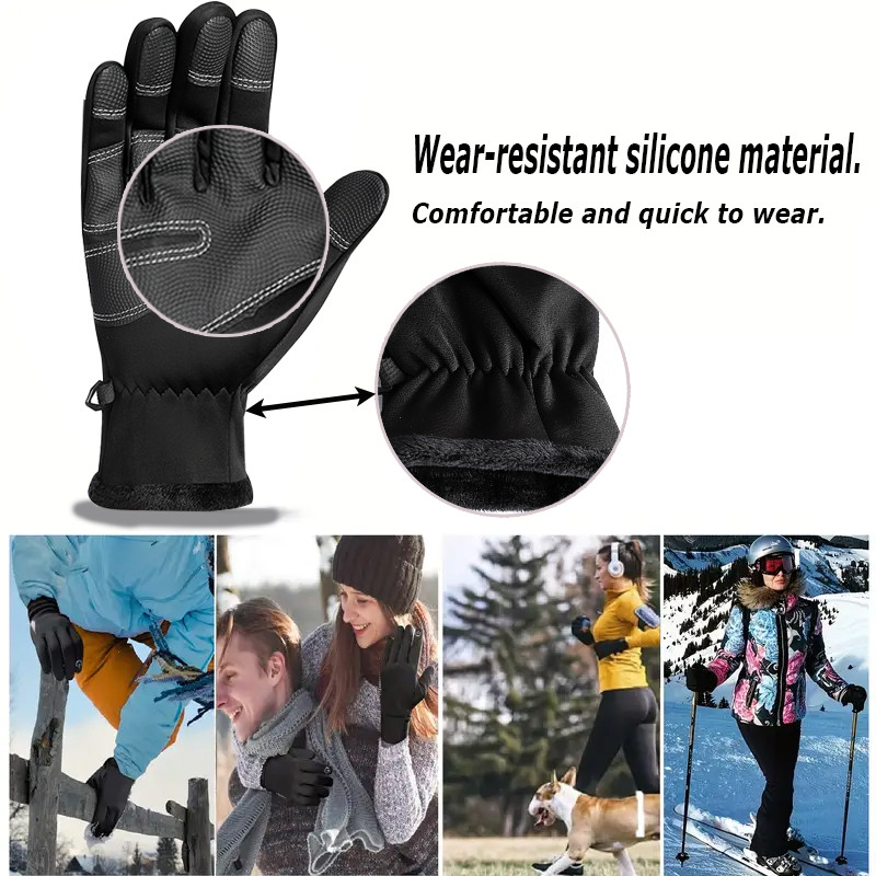 قفازات شتوية مقاومة للماء وحرا - مراجعة Ski Glove Waterproof وسعره