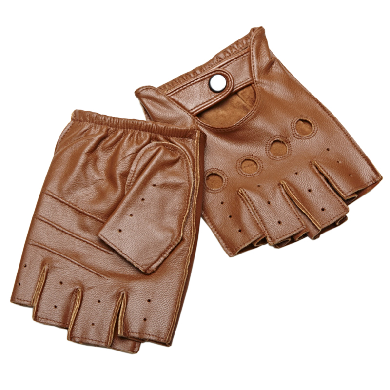 عالية الجودة رجل نصف اصبع قفاز - مراجعة Leather Driving Glove وسعره