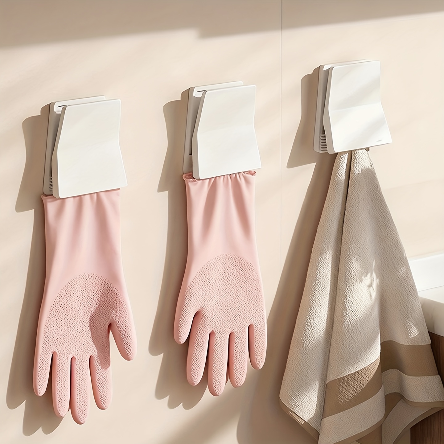 قطعتان من حامل قفازات المطبخ ا - مراجعة Rubber Glove Cleaning وسعره