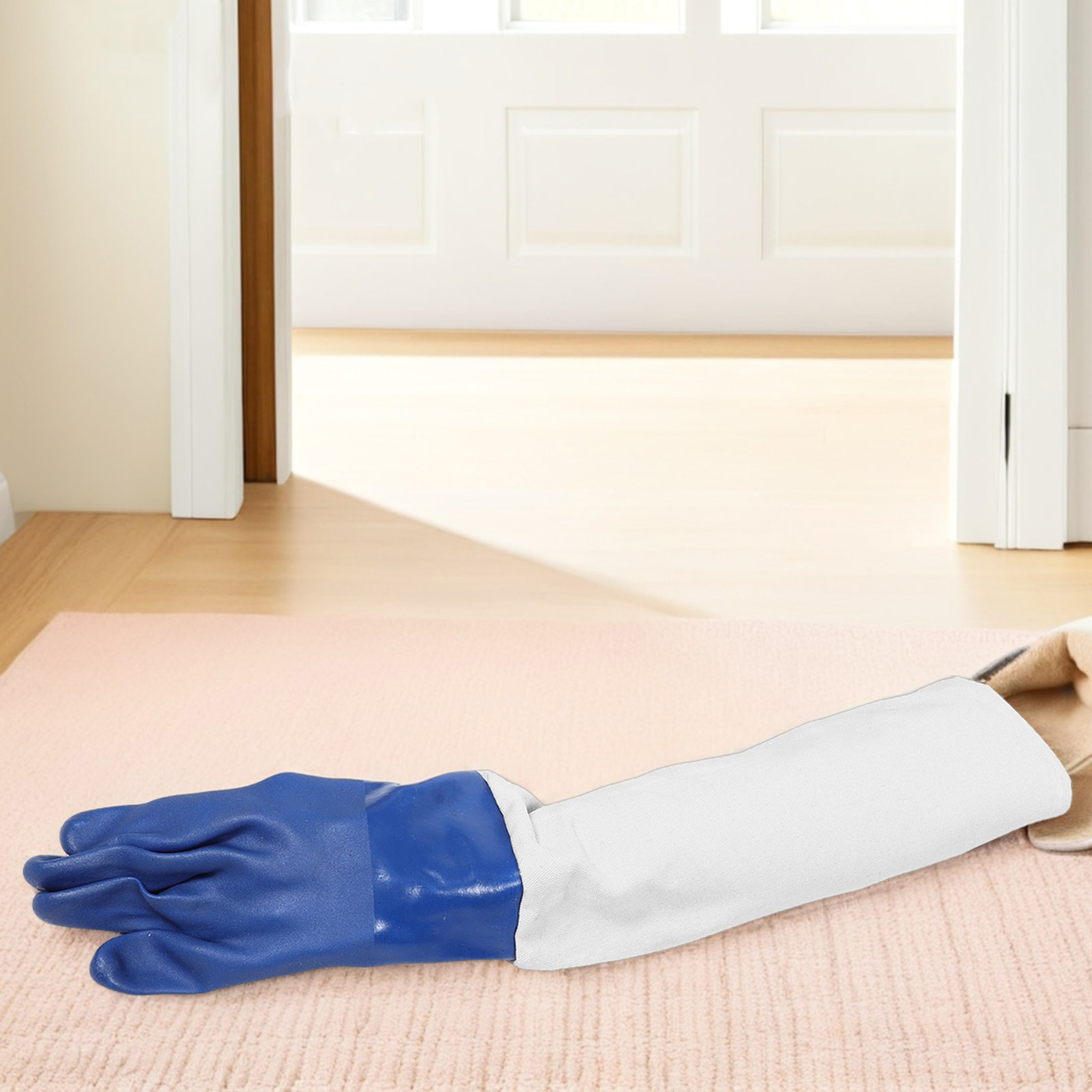 قفازات الساندبلاستينج للخزائن، - مراجعة Rubber Glove Cleaning وسعره