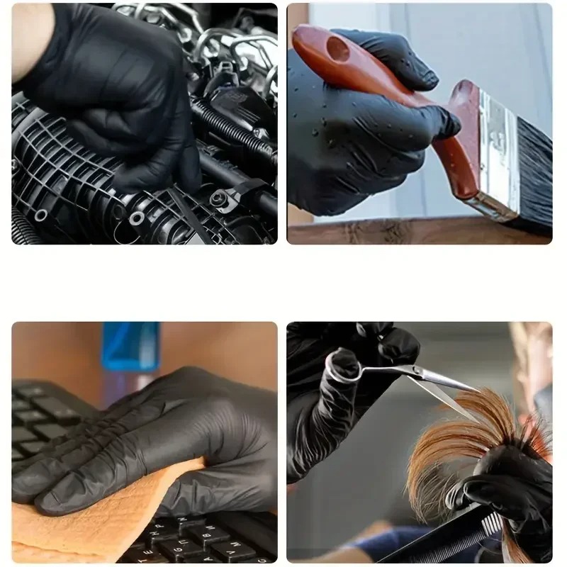 قفازات سوداء للاستخدام مرة واح - مراجعة Latex Disposable Glove وسعره